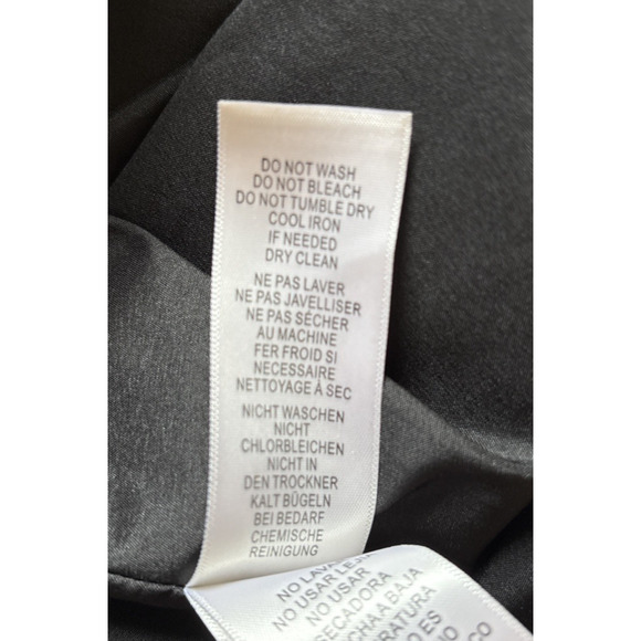 Aidan Mattox Strapless Floral Maxi Dress Women's 12 Black Hi-Low Ruffle Party - Picture 13 of 13